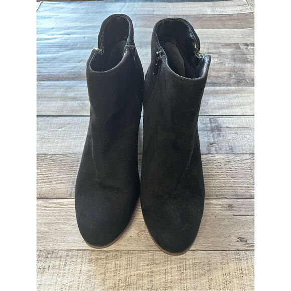 Style & Co. Jamila Suede Black Ankle Booties | 10M - Picture 5 of 7